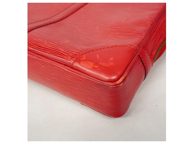 Borsetta Louis Vuitton in pelle Epi Rosso - vista 6