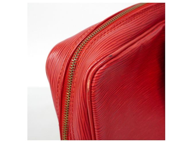Borsetta Louis Vuitton in pelle Epi Rosso - vista 7