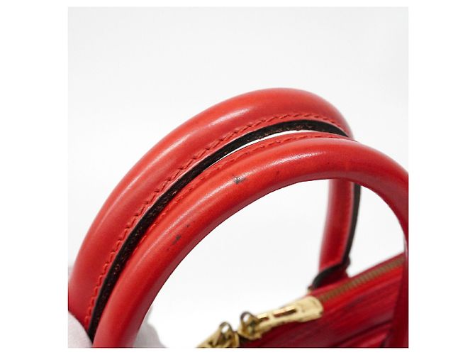 Borsetta Louis Vuitton in pelle Epi Rosso - vista 8