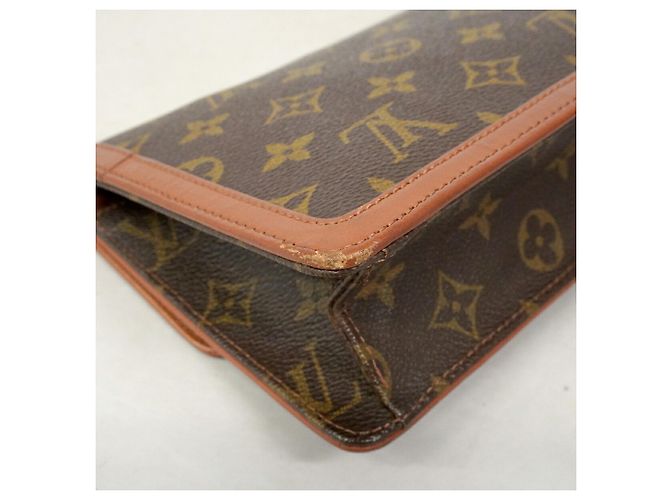 Louis Vuitton Monogram Pochette Dam PM Clutch Bag Marron - vue 6
