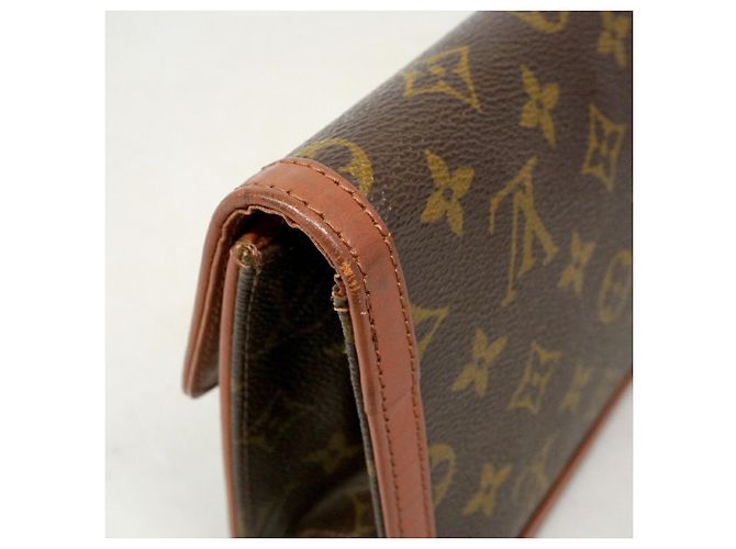 Louis Vuitton Monogram Pochette Dam PM Clutch Bag Marron - vue 7