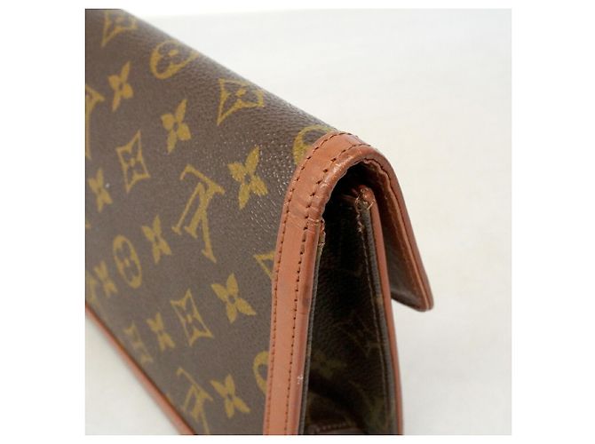 Louis Vuitton Monogram Pochette Dam PM Clutch Bag Marron - vue 8