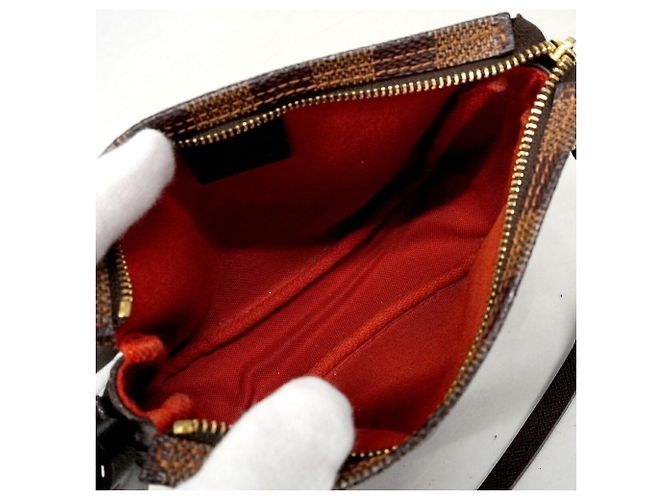 Louis Vuitton Damier Trousse Makeup Bag/Pouch N51982 Ebene Damier ebene - vista 4