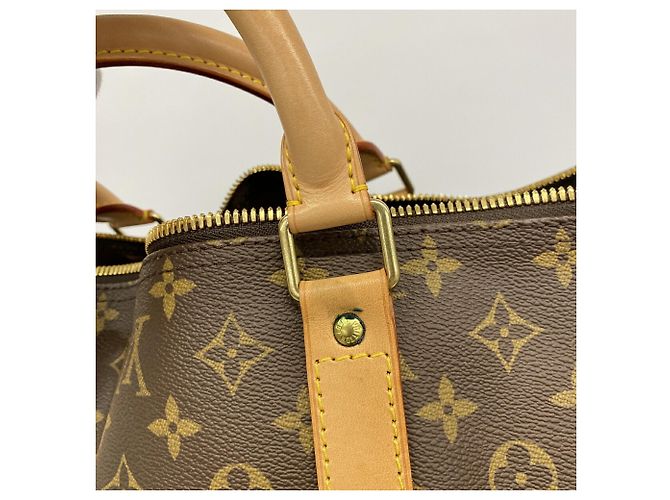 Louis Vuitton Boston Monogram Keepall Bandoulière 60 Marrone - vista 10