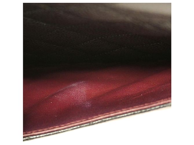 Borsa a tracolla Chanel in vitello martellato nero - vista 12