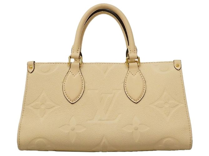 Borsa Louis Vuitton Monogram Empreinte OnTheGo EW Crudo - vista 17