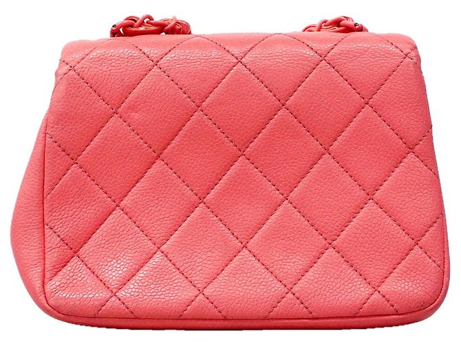 Chanel Mini Matelassé Schultertasche mit Kette Pink - Ansicht 12