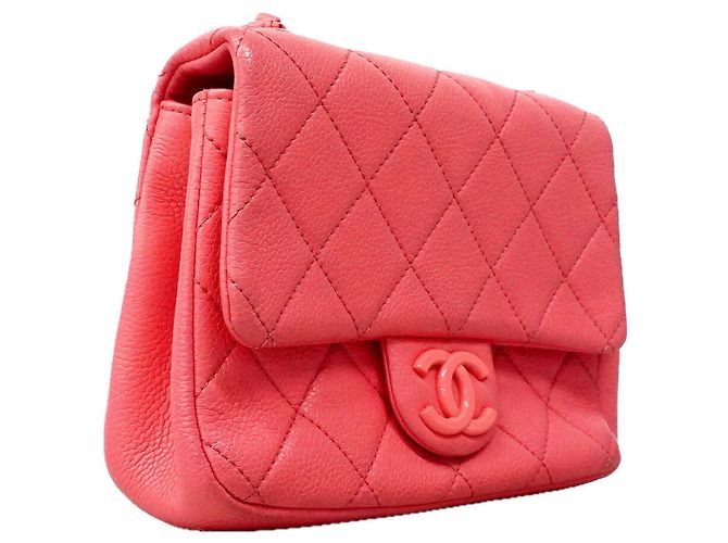 Chanel Mini Matelassé Schultertasche mit Kette Pink - Ansicht 2
