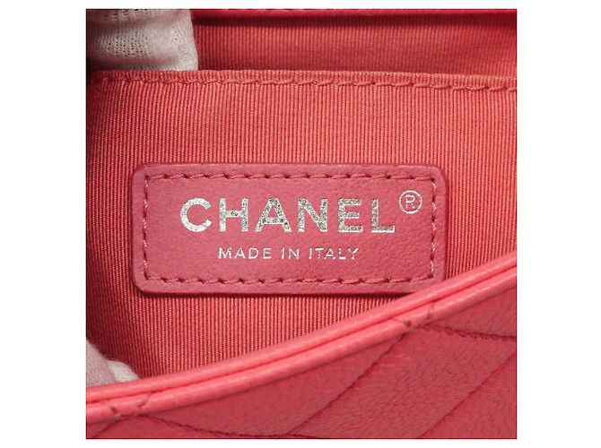 Chanel Mini Matelassé Schultertasche mit Kette Pink - Ansicht 5