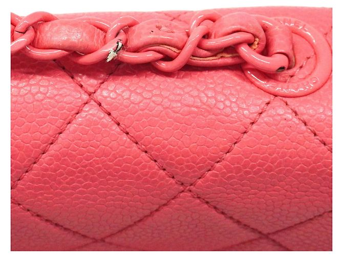 Chanel Mini Matelassé Schultertasche mit Kette Pink - Ansicht 9