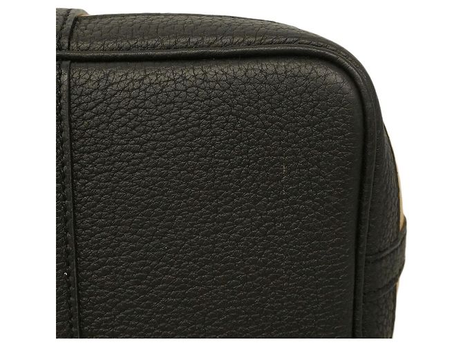 Hermès Borsa Tote Hermes Garden TPM Toile Officier Black Trench Nero - vista 7