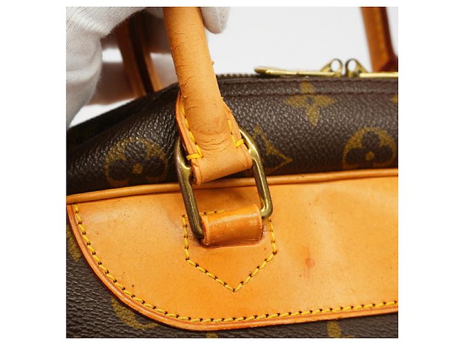 Borsa Louis Vuitton Monogram Deauville Marrone - vista 13