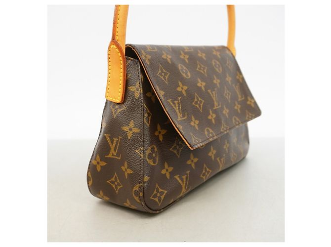Bolsa de Ombro Louis Vuitton Monogram Mini Looping Marrom - vista 2
