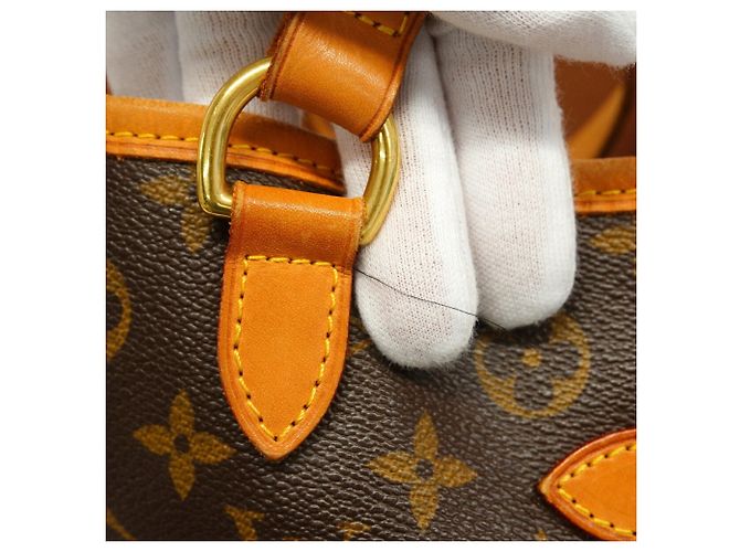 Borsa Tote Orizzontale Louis Vuitton Monogram Batignolles Marrone - vista 9