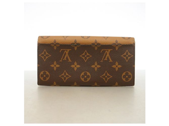 Louis Vuitton Monogram Reverse Portefeuille Emilie Long Wallet Marrone - vista 10