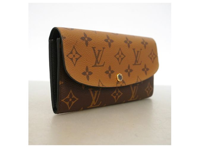 Louis Vuitton Monogram Reverse Portefeuille Emilie Long Wallet Marrone - vista 2