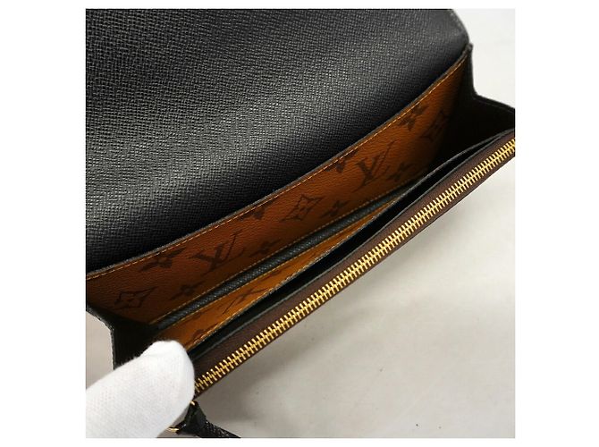 Louis Vuitton Monogram Reverse Portefeuille Emilie Long Wallet Marrone - vista 4