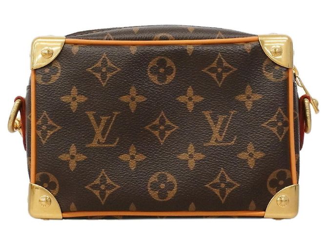 Borsa a tracolla Louis Vuitton Monogram Archive Mini Soft Trunk Marrone - vista 9