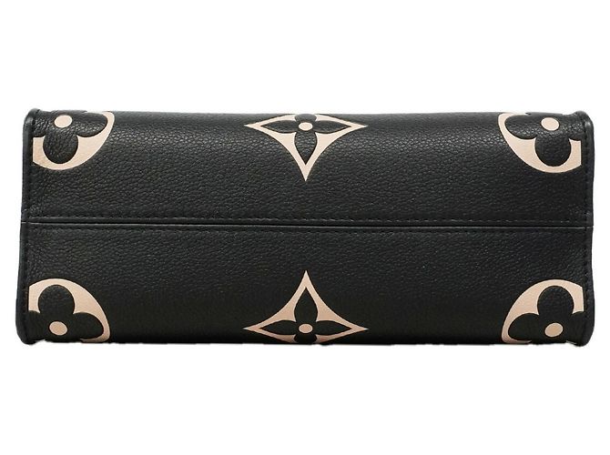 Louis Vuitton Monogram Empreinte Bicolor OnTheGo PM Handtasche Schwarz Beige - Ansicht 3