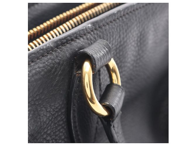 Borsa Tote Miu Miu in pelle nera Nero - vista 10