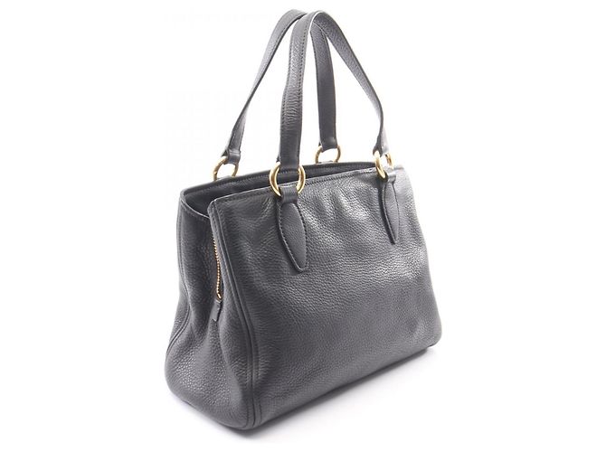 Borsa Tote Miu Miu in pelle nera Nero - vista 2