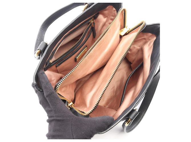 Borsa Tote Miu Miu in pelle nera Nero - vista 3