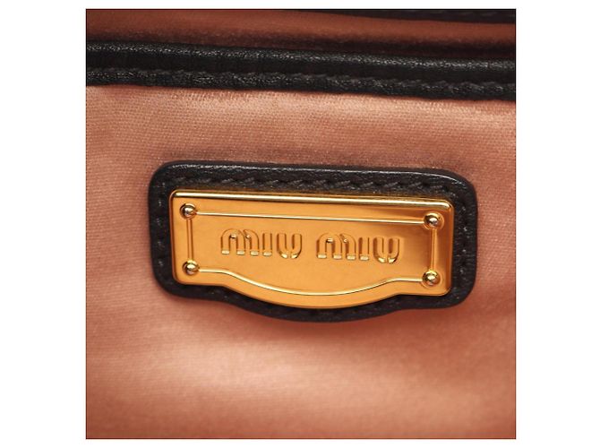 Borsa Tote Miu Miu in pelle nera Nero - vista 4