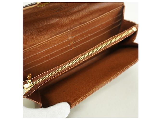 Louis Vuitton Monogram Etoile Portefeuille Sarah Long Wallet Marrone - vista 3