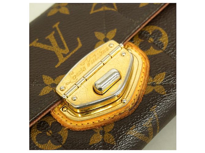 Louis Vuitton Monogram Etoile Portefeuille Sarah Long Wallet Marrone - vista 8