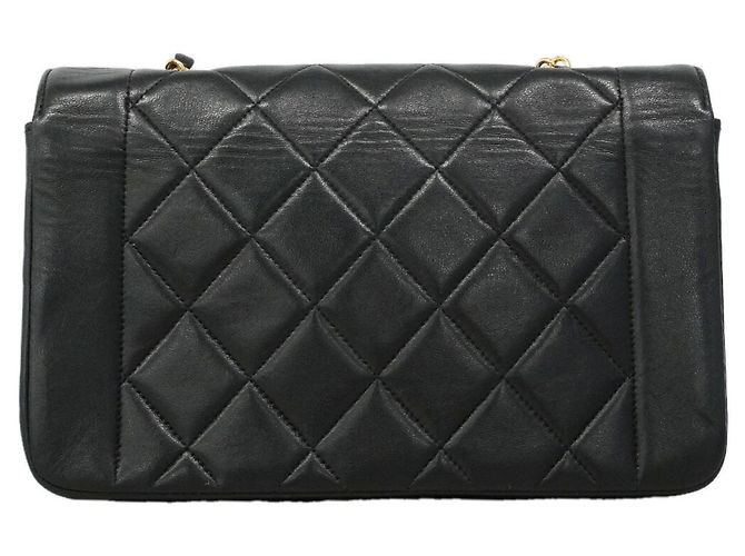 Borsa a tracolla Chanel Diana con catena Nero - vista 11