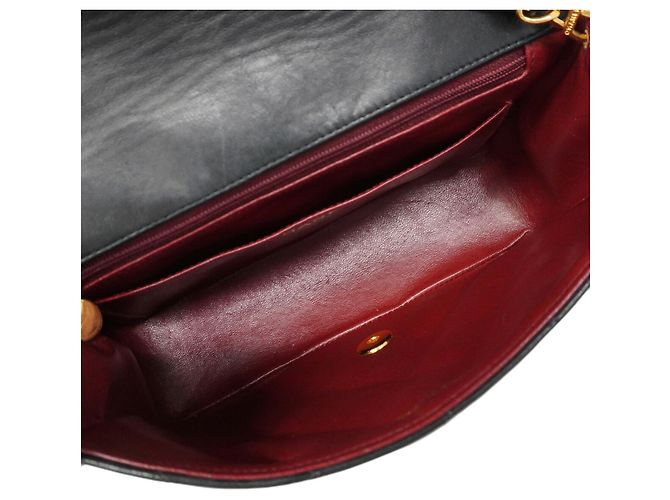 Borsa a tracolla Chanel Diana con catena Nero - vista 4