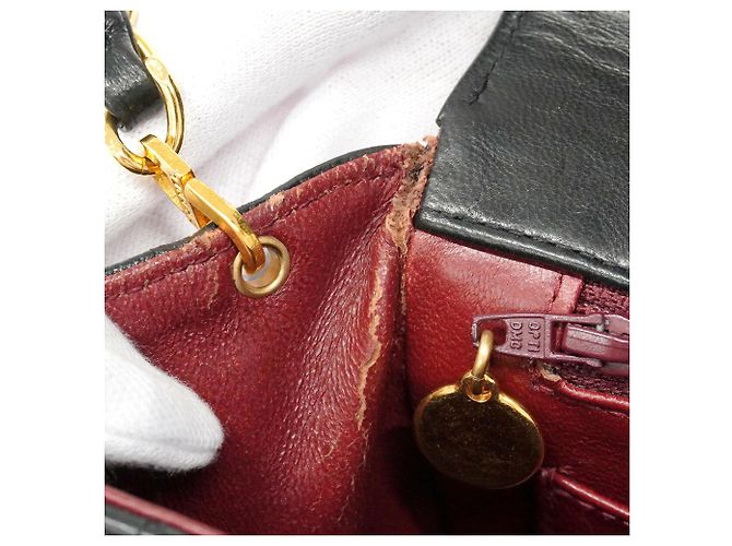 Borsa a tracolla Chanel Diana con catena Nero - vista 6