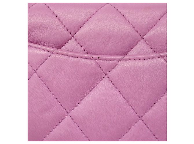 Borsa a tracolla Chanel Mini Matelassé con catena Porpora - vista 9