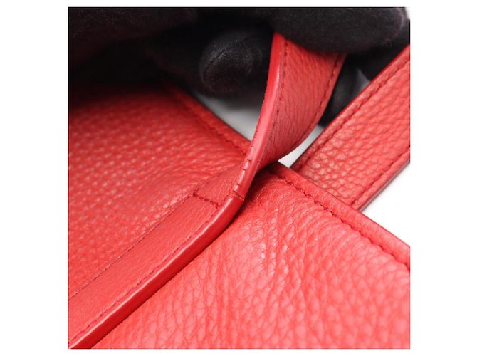 Borsa Tote Miu Miu in pelle rossa Rosso - vista 11