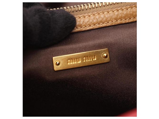 Borsa Tote Miu Miu in pelle rossa Rosso - vista 4
