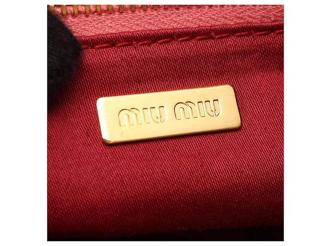 Borsa a mano Miu Miu in pelle rosa - vista 4