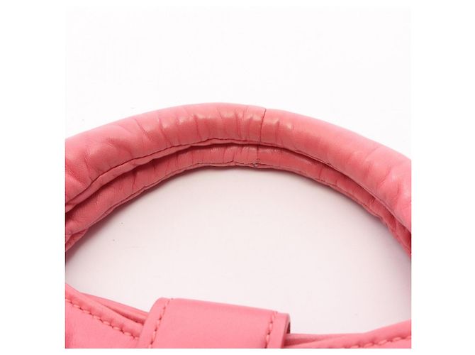 Borsa a mano Miu Miu in pelle rosa - vista 5