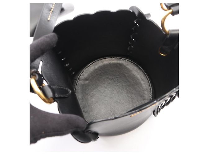 Borsa bucket Miu Miu in pelle nera Nero - vista 3