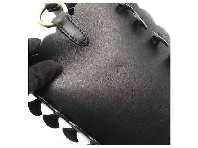Borsa bucket Miu Miu in pelle nera Nero - vista 6