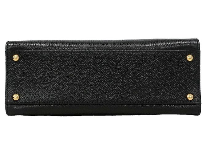Timeless Borsa Chanel in pelle di vitello martellata nera Nero - vista 3