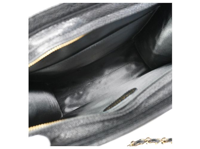 Timeless Borsa Chanel in pelle di vitello martellata nera Nero - vista 4