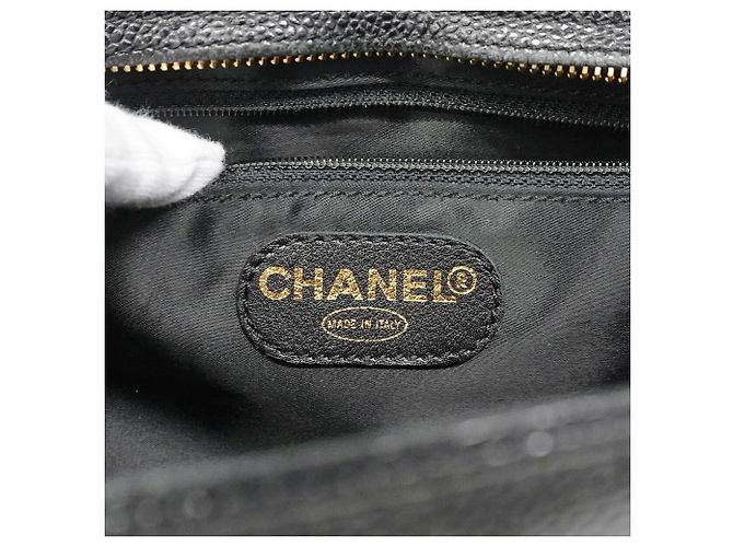 Timeless Borsa Chanel in pelle di vitello martellata nera Nero - vista 5