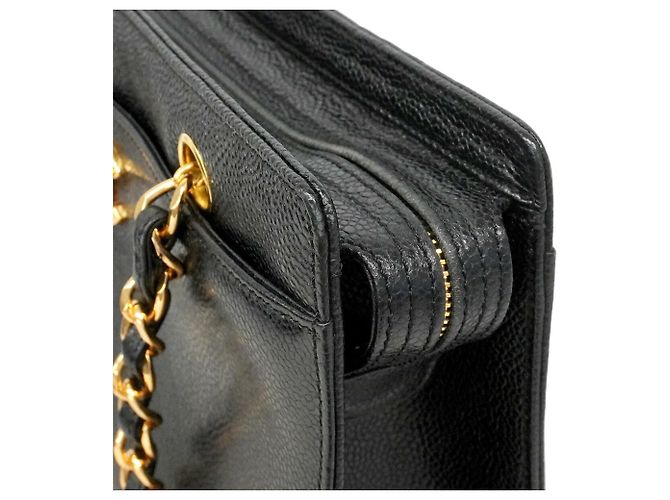 Timeless Borsa Chanel in pelle di vitello martellata nera Nero - vista 6