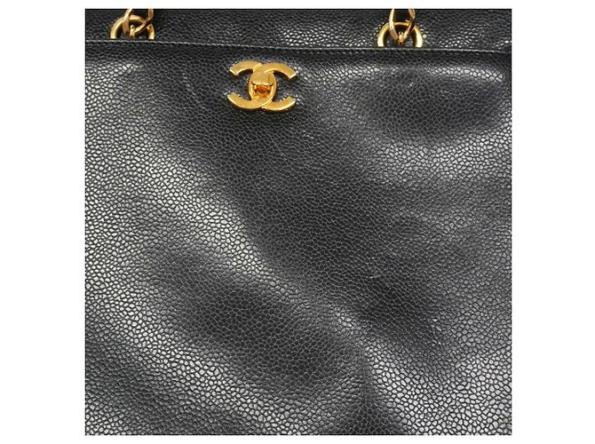 Timeless Borsa Chanel in pelle di vitello martellata nera Nero - vista 7