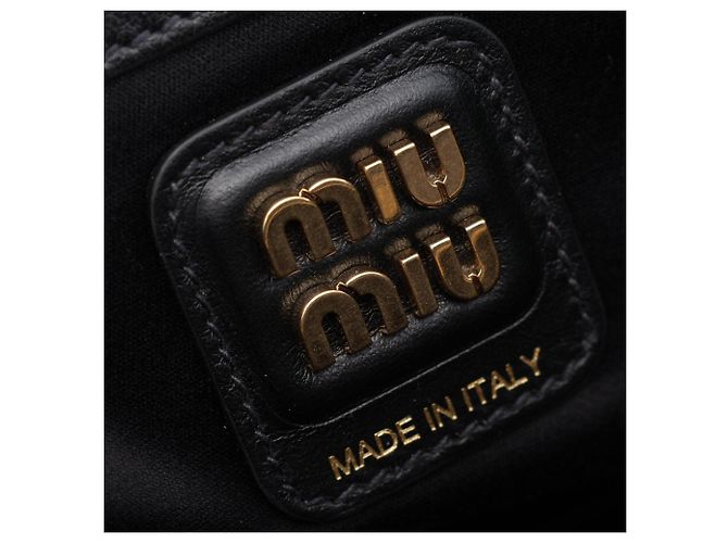 Borsa Miu Miu Miu Beau Nero - vista 4