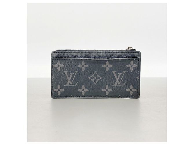 Portacarte e monete Louis Vuitton Monogram Eclipse Reverse Marrone Nero - vista 13