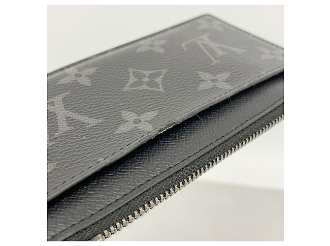 Portacarte e monete Louis Vuitton Monogram Eclipse Reverse Marrone Nero - vista 5