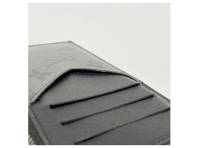 Portacarte e monete Louis Vuitton Monogram Eclipse Reverse Marrone Nero - vista 6
