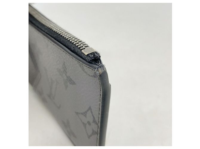 Portacarte e monete Louis Vuitton Monogram Eclipse Reverse Marrone Nero - vista 9