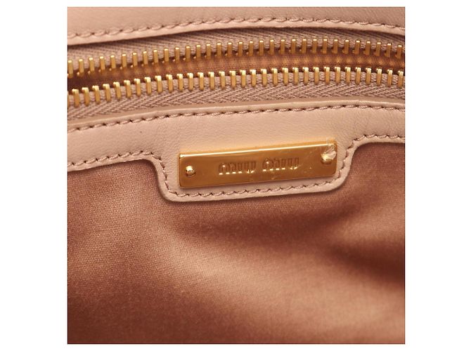 Borsa in pelle Miu Miu Matelassé rosa - vista 4